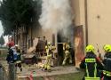 Pożar kotłowni w warsztacie w Głuponiach. Na szczęście nikt nie ucierpiał 