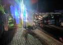 Nocny wypadek pod Krakowem. Samochód uderzył w betonowy przepust. Jest osoba ranna