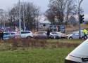 Wypadek z udziałem karetki przy Rondzie Niepodległości w Szczawnie-Zdroju
