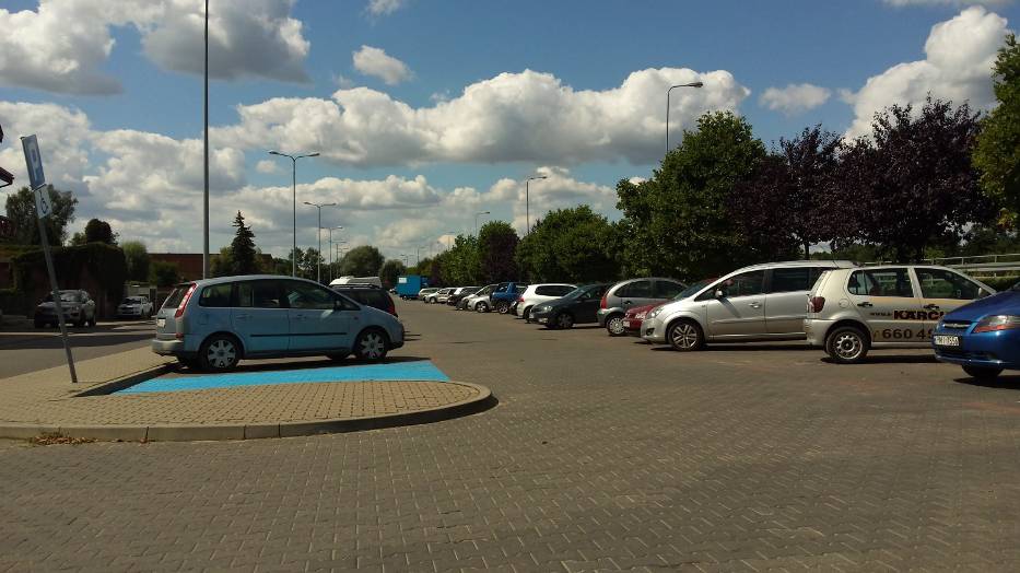 Parking przy ulicy Wały Jana Kazimierza w Międzychodzie