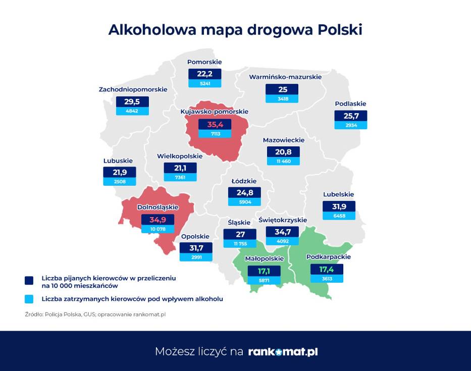 Alkoholowa mapa drogowa Polski 