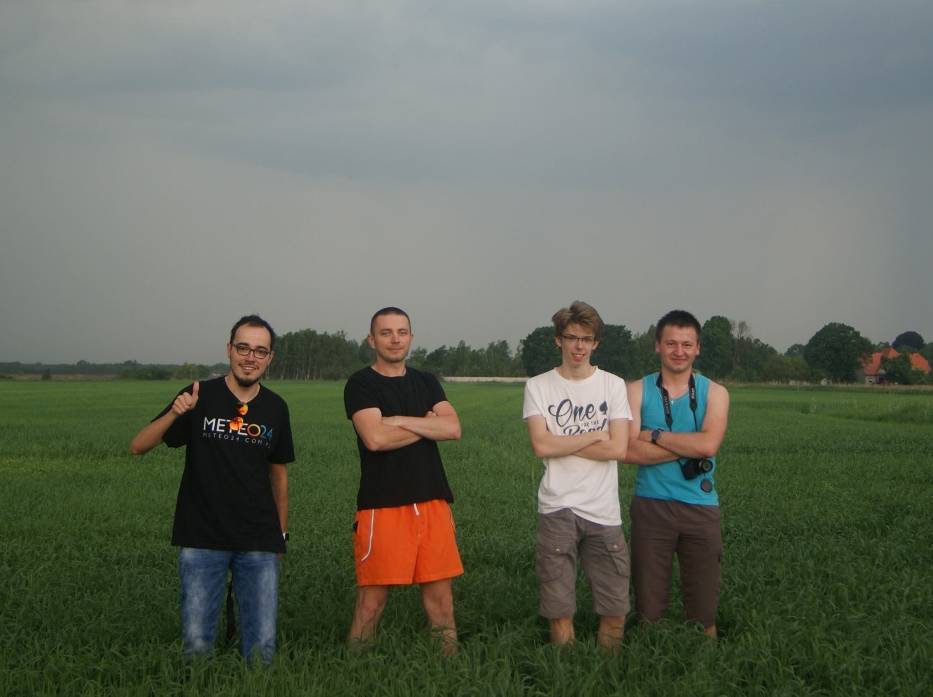 Krotoszyńscy Łowcy Burz na "polowaniu" w Trzebnicy