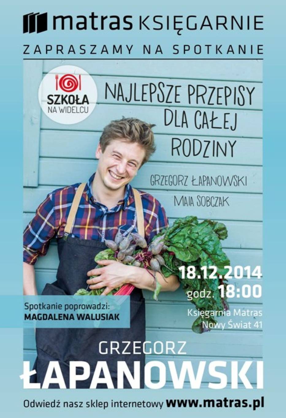 Plakat spotkania autorskiego