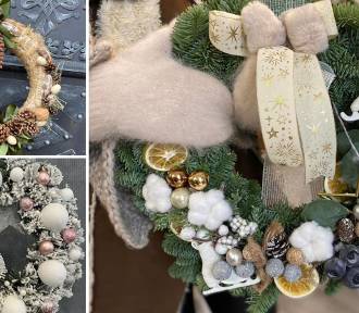 Najładniejsze wieńce świąteczne na drzwi lub stół - zdjęcia z kwiaciarni