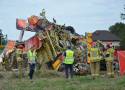 Wypadek samolotu pod Piotrkowem. Rozbił się Skyvan przewożący skoczków spadochronowych. Zginęły dwie osoby, 3.09.2022 - ZDJĘCIA