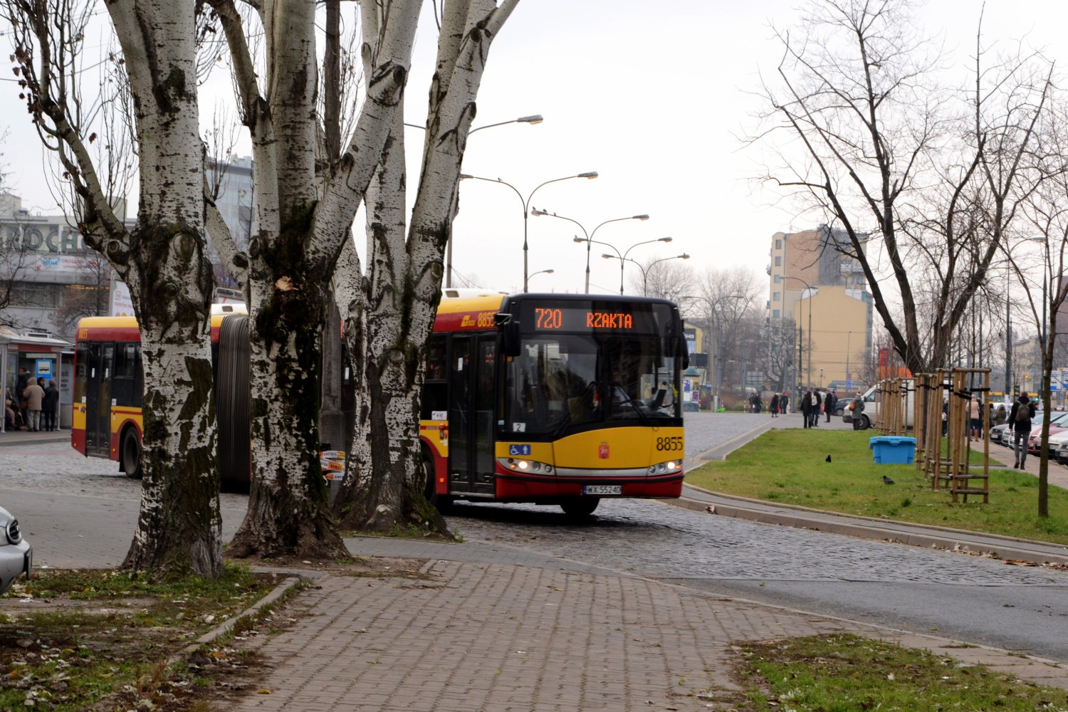 pożar autobusu w ursusie