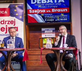 Kraków, polexit i Grzegorz Braun. Hejt na UE podczas debaty w Klubie Pod Jaszczurami 