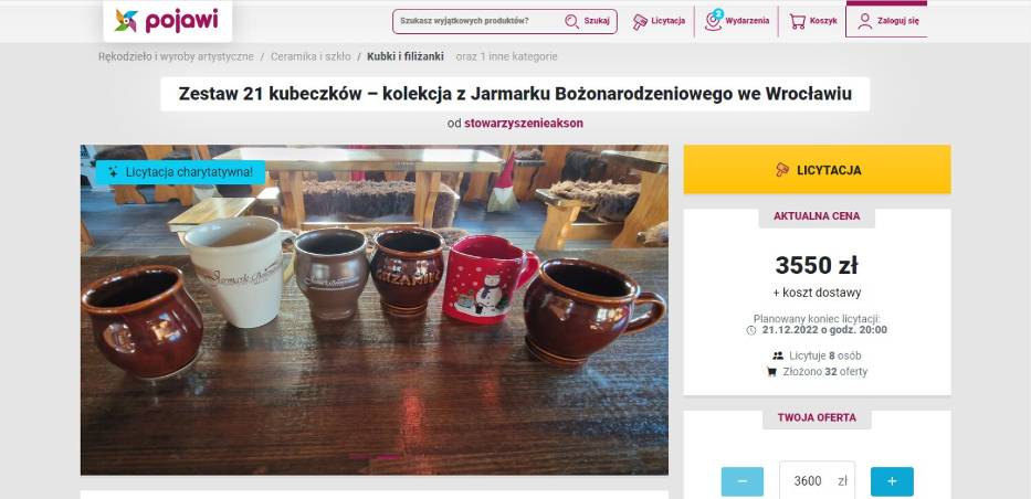 Kubki z Jarmarku Bożonarodzeniowego we Wrocławiu. Ile kosztują? Nawet 3500 zł! 