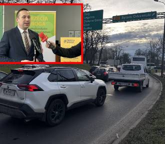 Minister utknął w korku w Głogowie i potwierdził: Będzie obwodnica i drugi most. FILM