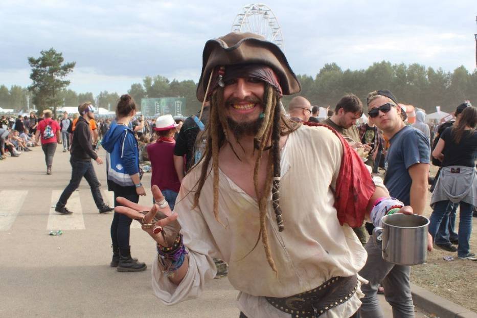 Jack Sparrow na Przystanku Woodstock w 2015 roku