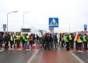 Protest rolników w Medyce. Blokada drogi w kierunku granicy