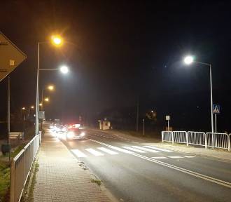 Dodatkowe oświetlenie na przejściach dla pieszych na krajowej "44" w gminie Oświęcim