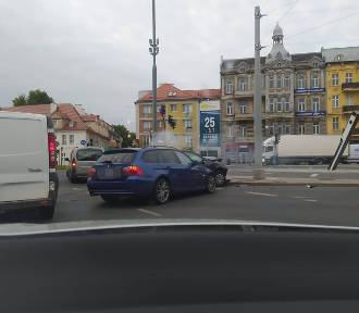 Wypadek w centrum Szczecina. Nie ma już utrudnień 