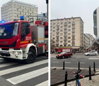 Pożar w centrum Warszawy. Na miejscu straż pożarna 