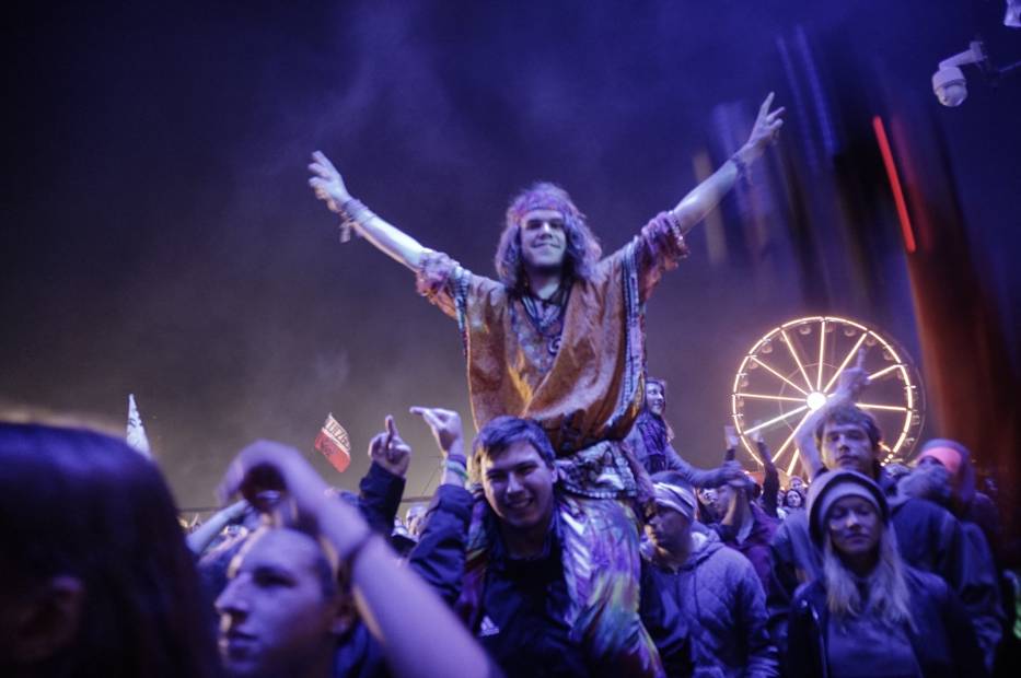 Uczestnicy Przystanku Woodstock podczas jednego z ubiegłorocznych koncertów