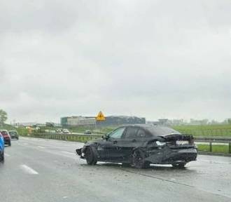 Wypadek na autostradzie A4 pod Krakowem. Utrudnienia w ruchu