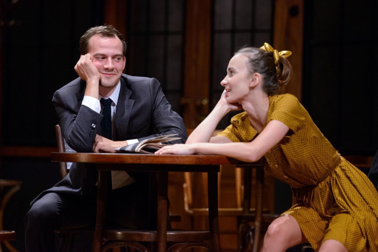 Maciej Babicz (Mooney) i Ewa Jakubowicz (Shirley) w 'Porachunkach z katem'