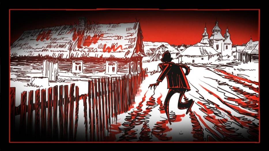 Element komiksowy w filmie /Sybir