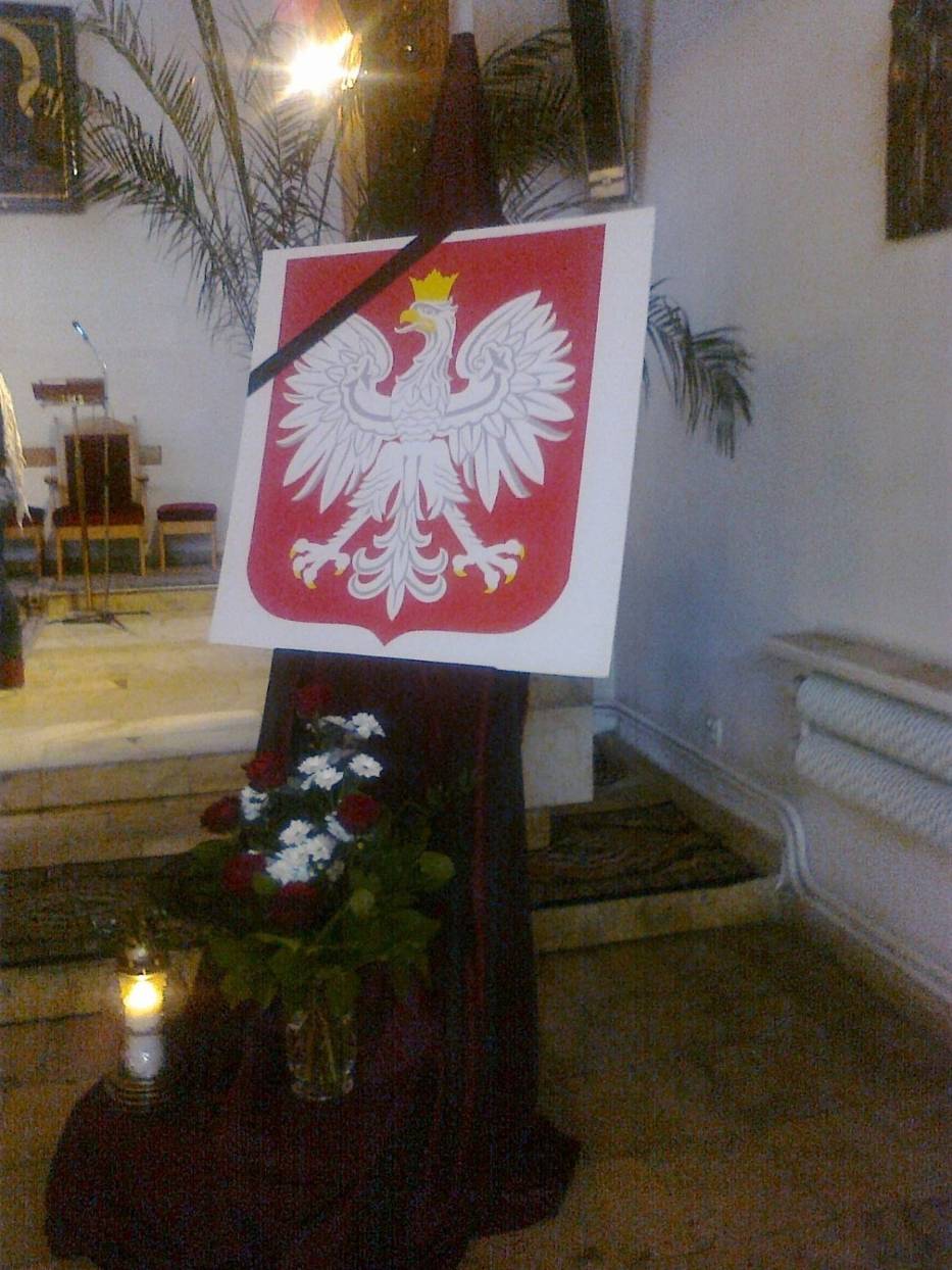 Orzeł z kirem w Parafii św