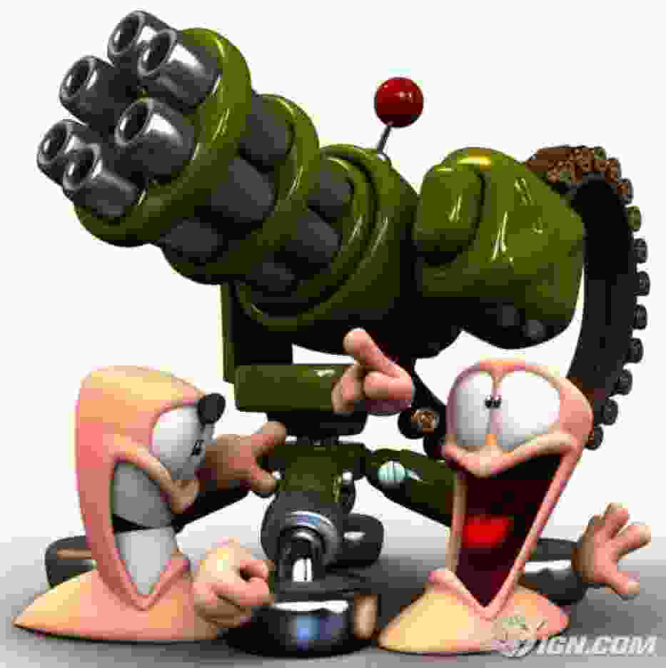 Materiał promocyjny dla gry "Worms 4"