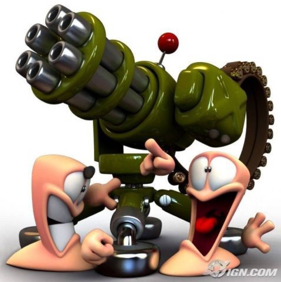 Materiał promocyjny dla gry "Worms 4"