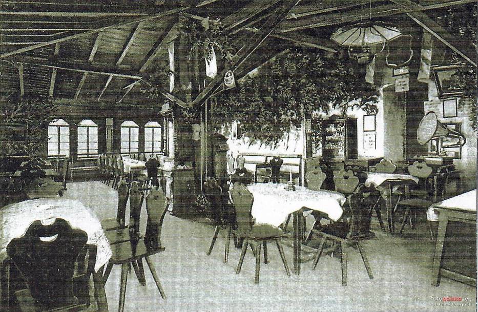 Wieża widokowa i kawiarnia na Chełmcu 100 lat temu