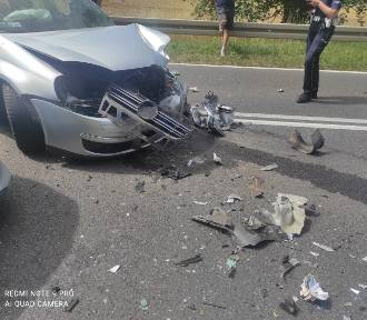 Wypadek na trasie Kostrzyn nad Odrą – Słubice. Zderzyły się dwa auta