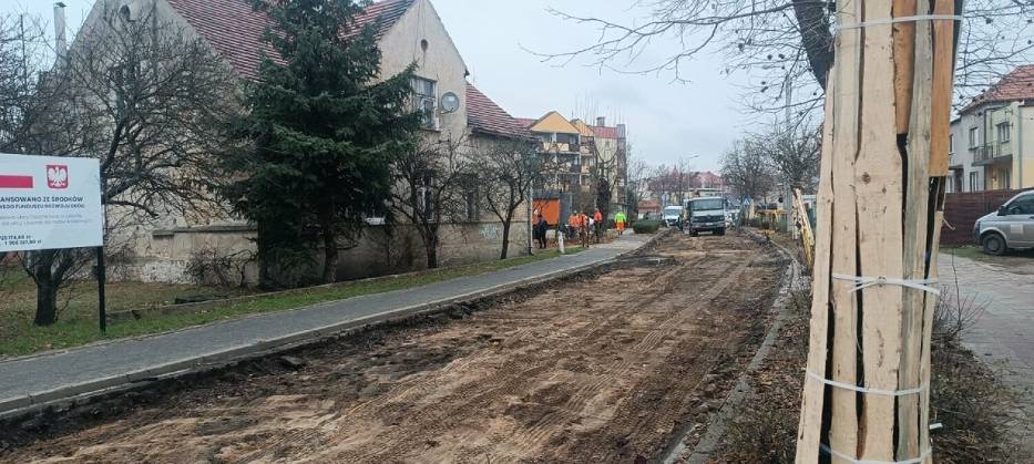 Remont ulicy Dożynkowej w Lesznie 