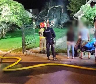 Nocny pożar w Krakowie na południu miasta                     