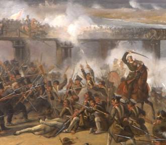 Finał konserwacji obrazu Karola Malankiewicza "Bitwa pod Ostrołęką 26 maja 1831 r.