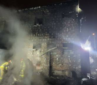Pożar w Leszczynach przy ul. Górnośląskiej. Straty oszacowano na 150 tyś złotych