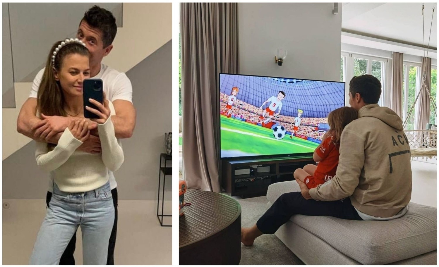 Anna i Robert Lewandowscy z córkami podróżują pomiędzy trzema domami - na co dzień mieszkają w Monachium, mają luksusowy apartament w Warszawie, a wolne chwile uwielbiają spędzać w letniej rezydencji w Stanclewie na Warmii