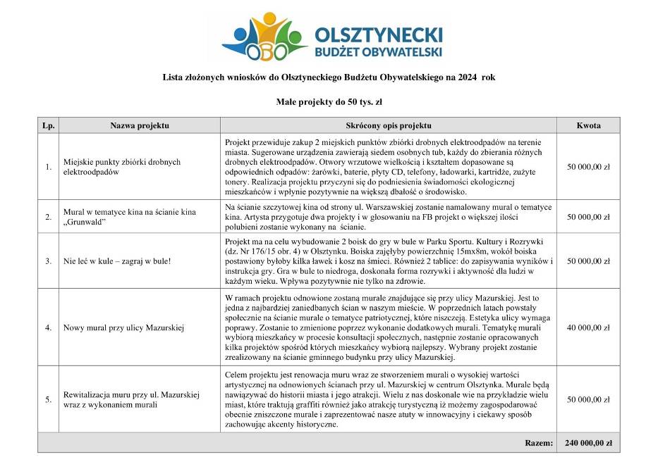 Kolejna edycja budżetu obywatelskiego Olsztynka