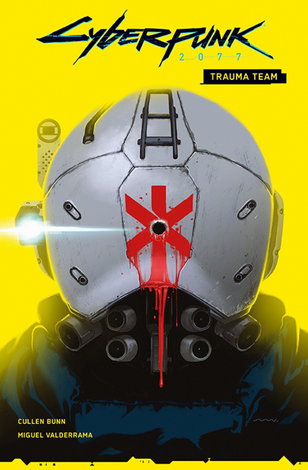 Cyberpunk 2077: Trauma Team, tom 1Scenariusz: Cullen BunnRysunki: Miguel ValderramaPrzekład: Zofia SawickaOprawa: miękka ze skrzydełkamiObjętość: 96 stronFormat: 167x255 Cena: 39,99ISBN: 978-83-281-5887-0Język oryginału: angielski Seria: CyberpunkKategoria: komiks amerykańskiTematyka: science fiction„Trauma Team” to pierwszy z serii komiksów powiązanych z długo oczekiwaną grą komputerową „Cyberpunk 2077”, która pobiła wszelkie rekordy sprzedaży i wzbudziła wiele emocji wśród graczy