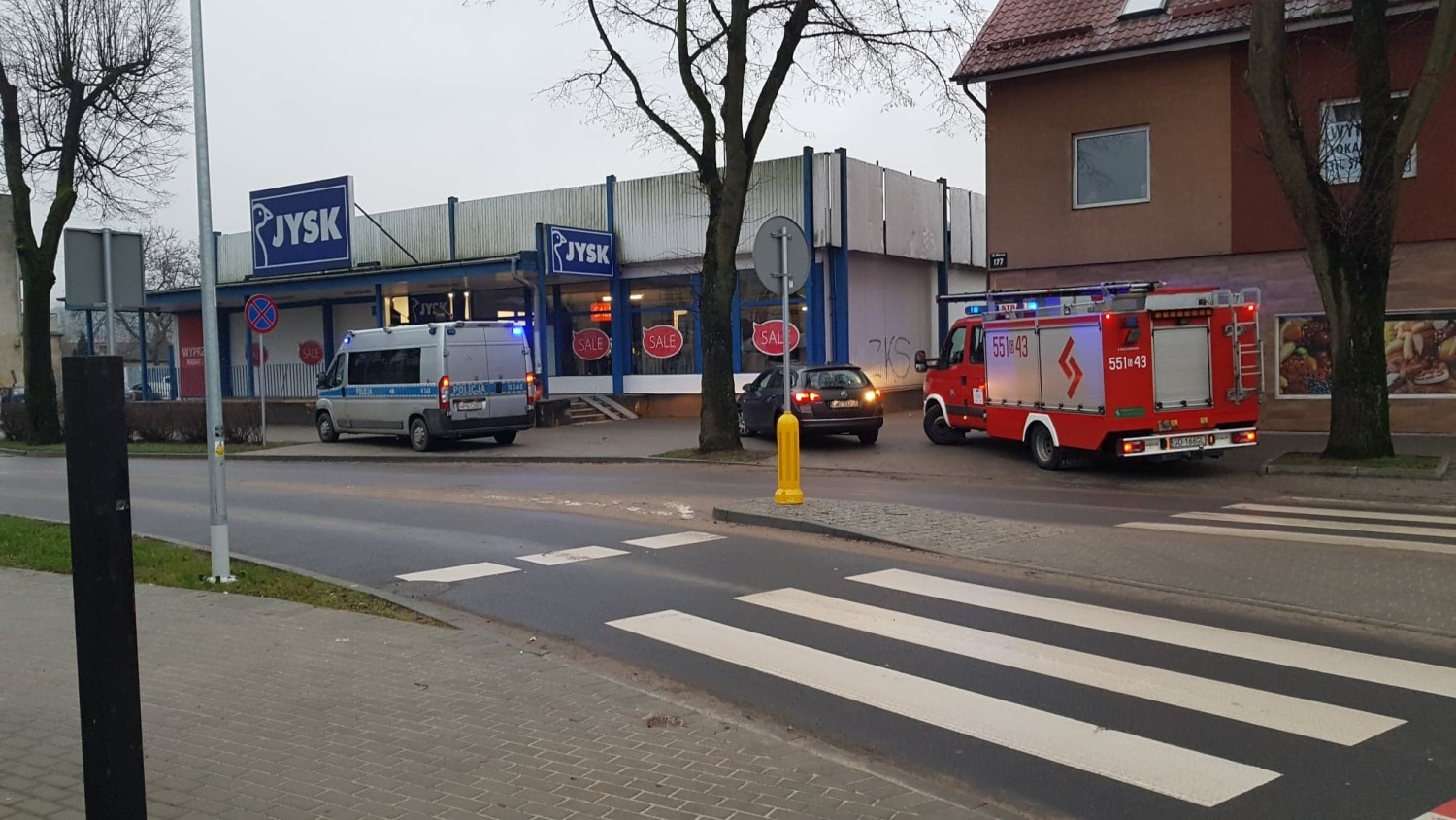 Kolizja rondo 12 Marca w Wejherowie
