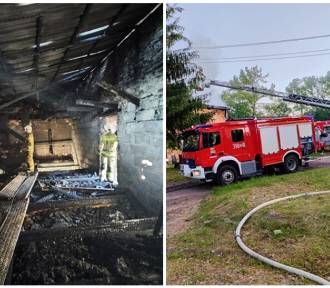 Duży pożar w Boguszowie-Gorcach. 12 zastępów gasiło płonący dom strażaka - zdjęcia