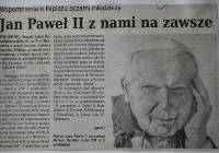 Tak papieża Jana Pawła II żegnali mieszkańcy Malborka i okolic