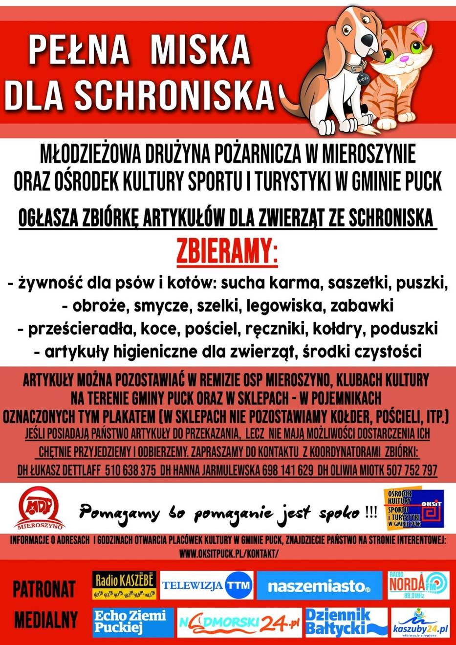 Startuje 5. Pełna Miska Dla Schroniska w gminie Puck (2022)