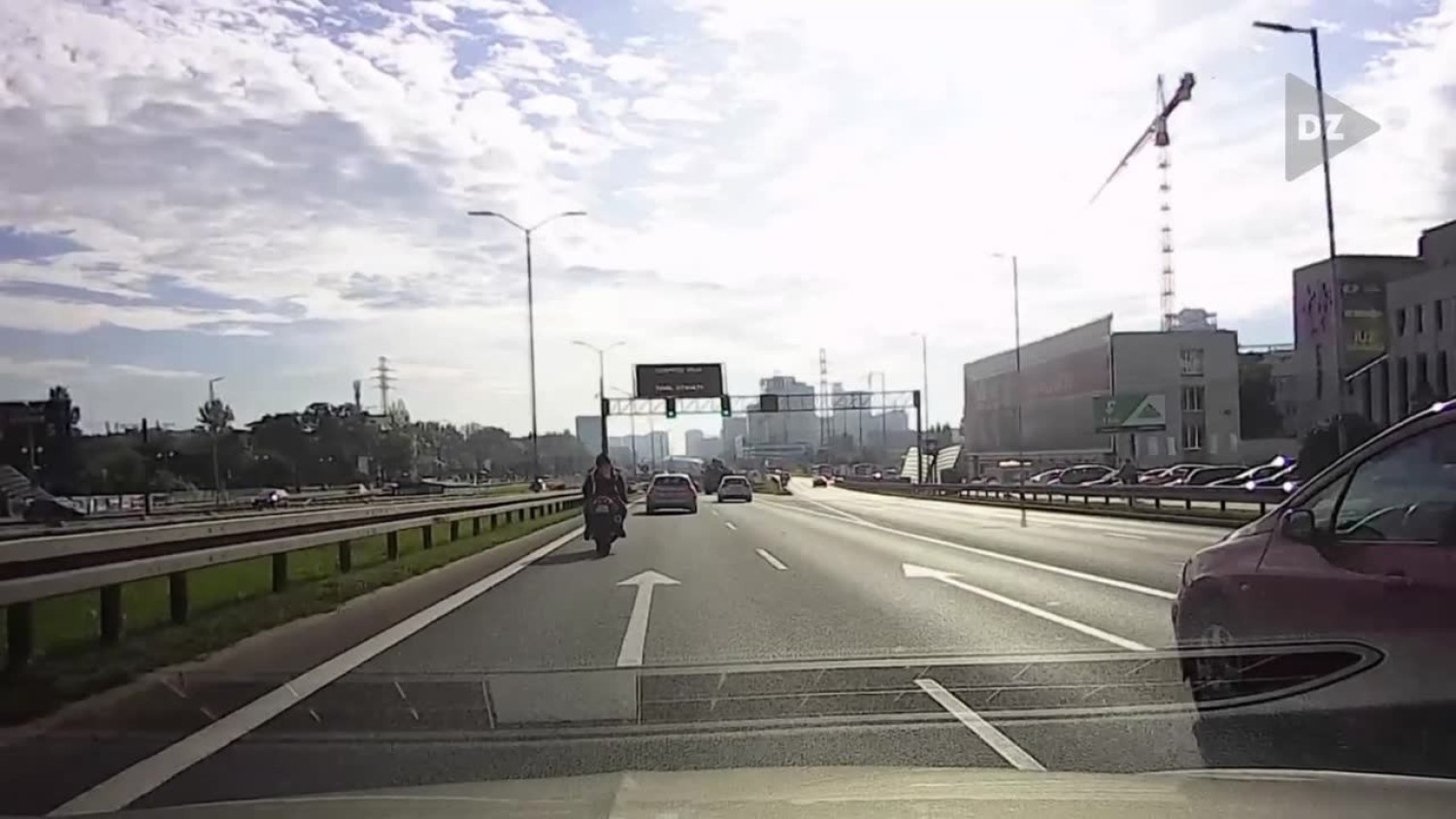 Motocyklista na DTŚ w Katowicach