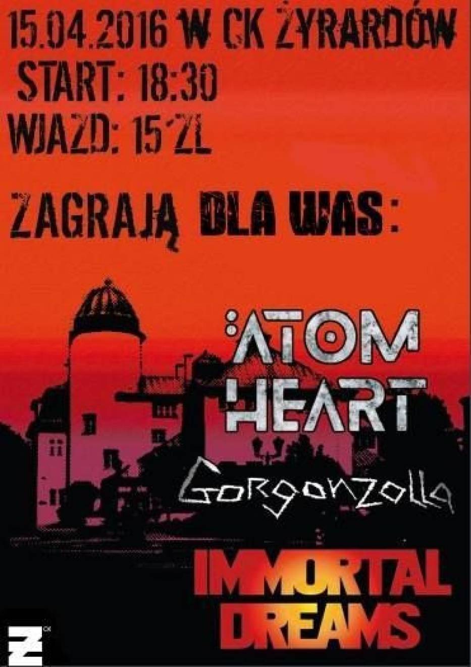 Plakat koncertu