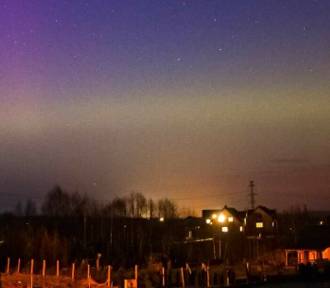 Niezwykła zorza polarna w Kościerzynie i okolicach! Festiwal kolorów na niebie