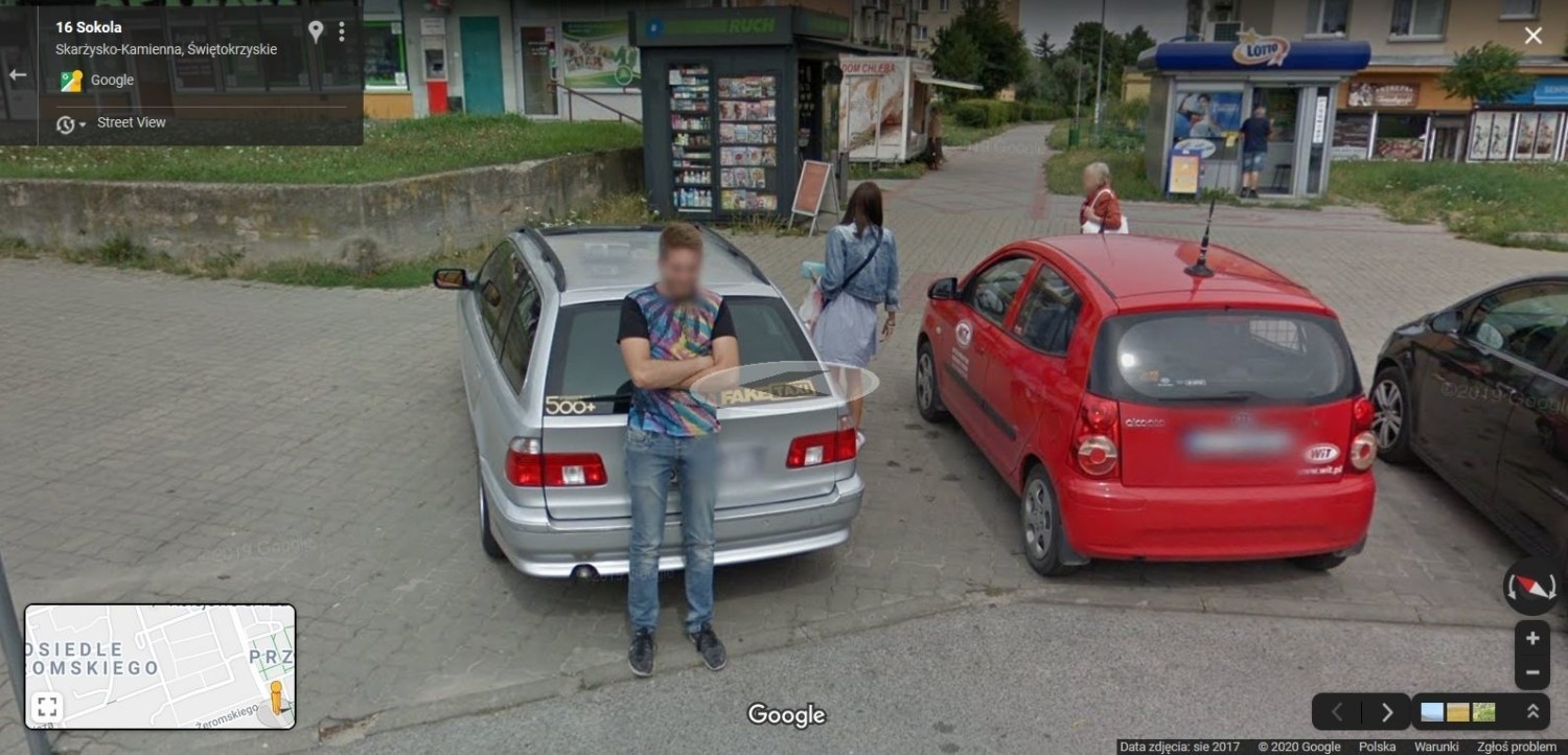 Mamy Cię! Upolowani przez pojazd z logo Google na ulicach Skarżyska. Może to ty jesteś na którymś zdjęciu? (FOTO)