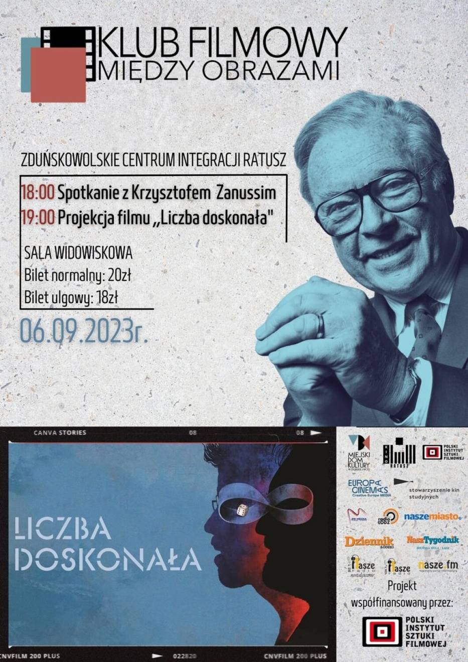 Krzysztof Zanussi w Zduńskiej Woli. Spotkanie z wybitnym reżyserem już jutro, 6 września 