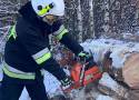 Strażacy OSP z powiatu sławieńskiego ćwiczyli w terenie, w warunkach zimowych ZDJĘCIA 