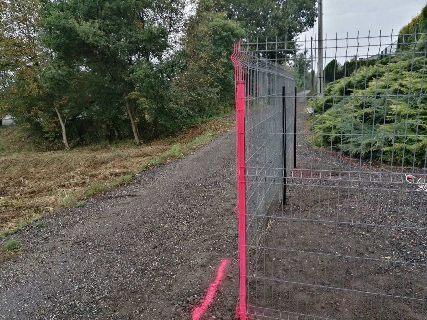 W Rybniku mieszkańcy stawiają płoty na środku dróg, które biegną po ich działkach