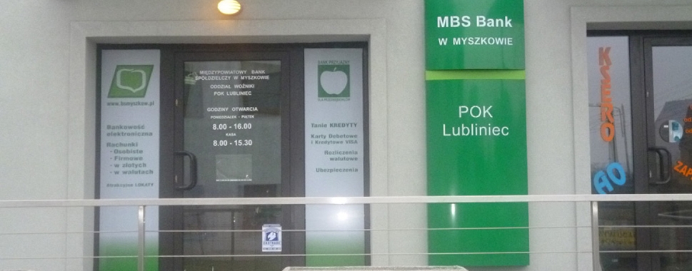 MBS Bank Spółdzielczy w Myszkowie - Punkt Lubliniec 