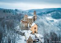 Zima na Zamku Grodno w Zagórzu Śląskim. Bajeczne widoki, za którymi tęsknimy ZDJĘCIA