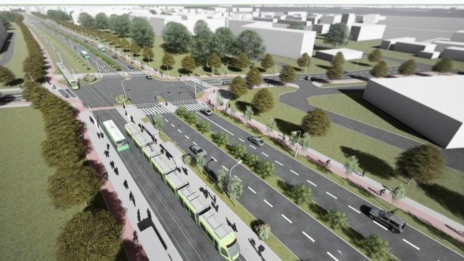Tak ma wyglądać trasa tramwajowa na Naramowice po zakończeniu budowy