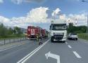 Zderzenie ciężarówki i pojazdu osobowego na obwodnicy Skawiny. Są duże utrudnienia w ruchu