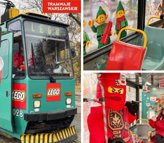 Tramwaj LEGO w Warszawie. Nietypowy pojazd kursuje w stolicy. Świąteczna akcja